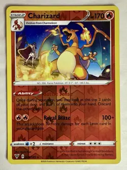 Pokemon TCG: Charizard 25/185 - Vivid Voltage - Rare Reverse Holo MINT 025/185 - Image 1