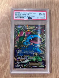 2016 Pokemon XY Red Blue Collection Venusaur EX BSP Promo #XY123 PSA 8 - Image 1