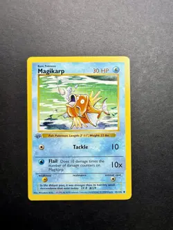 Pokemon Cards: Base Set 1st Edition Uncommon: Magikarp 35/102 - Image 1