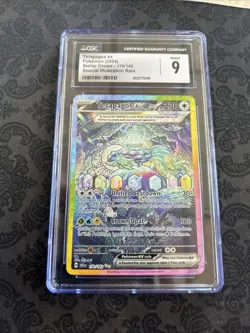 Pokemon Stellar Crown Terapagos ex SIR #170/142 CGC 9 Mint - Image 1