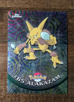Pokemon Topps 2000 Chrome Alakazam NM - Image 1