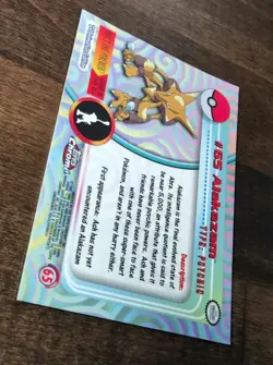 Pokemon Topps 2000 Chrome Alakazam NM - Image 5
