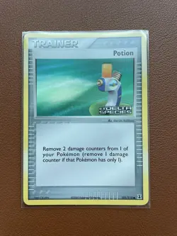 Pokemon POTION EX DELTA SPECIES STAMPED 101/113 Foil Trainer NM Holo Rare - Image 2