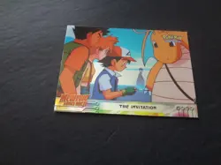 1999 Topps Pokemon the First Movie The Invitation Silver Foil #13 Blue Logo - Image 1