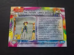 1999 Topps Pokemon the First Movie Future Looks Bright Silver Foil #41 Blue Logo - Image 2