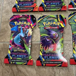 24 Brand New Packs POKEMON TCG: Phantasmal Flames Sleeved Booster Packs - Image 4