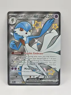 Pokemon TCG Gardevoir EX 217/91 Paldean Fates Shiny Ultra Rare - Image 1