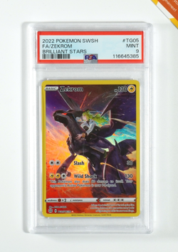 Pokemon PSA 9 Zekrom #TG005 Full Art Brilliant Stars 2022 English - Image 1