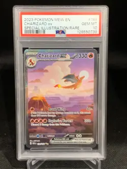 2023 POKEMON 151 SPECIAL ILLUSTRATION RARE #199 CHARIZARD EX PSA 10 - Image 1