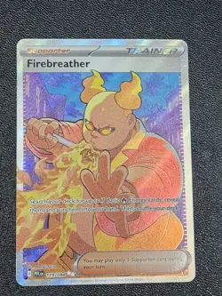 Pokemon Phantasmal Flames Firebreather 119/094 Full Art Trainer Ultra Rare NM A2 - Image 1
