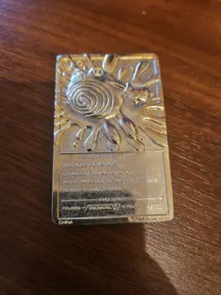 1999 Burger King Nintendo Pokemon 23K GOLD PLATED POLIWHIRL Trading Card ONLY - Image 2