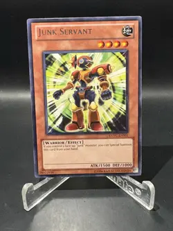 YUGIOH JUNK SERVANT EXVC-EN001 RARE UNLIMITED ED NM - Image 1
