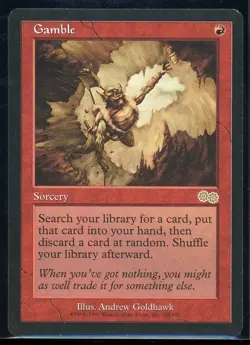 MTG Magic the Gathering Gamble (188/356) Urza's Saga LP - Image 1