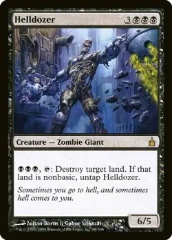 1x Helldozer - NM English MTG - Ravnica - Image 1