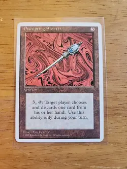 Disrupting Scepter - Fourth Edition 4th - MTG Magic - Rare - Artifact - Image 1