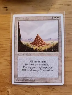 Conversion - Fourth Edition 4th - MTG Magic - Uncommon - Enchantment - Image 1