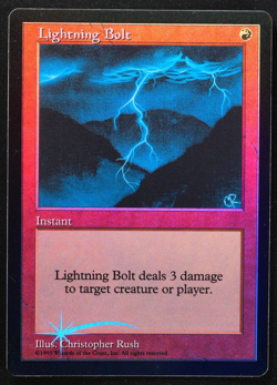 Lightning Bolt FOIL Magic Card Judge Reward Promo MTG - Image 1