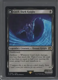 Cecil, Dark Knight Magic the Gathering Final Fantasy Rare - Image 1