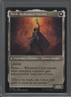 Cecil, Dark Knight Magic the Gathering Final Fantasy Rare - Image 2