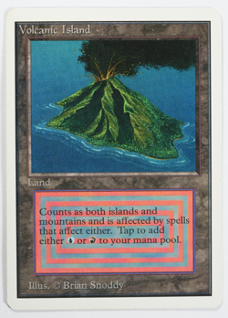 Volcanic Island Magic Card Dual Land Unlimited MTG Reserved List - Image 1