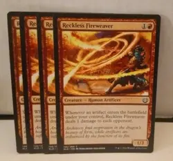 Magic the Gathering 4x Reckless Fireweaver (126/291) Kaladesh NM - Image 1