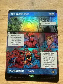 Magic The Gathering Marvel's Spider-Man "The Clone Saga" 219 FOIL BORDERLESS NM - Image 1