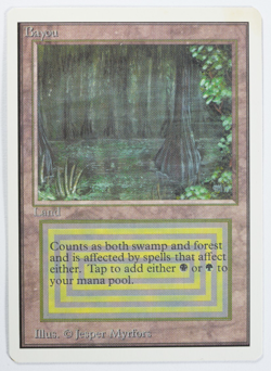 Bayou Magic Card Dual Land Unlimited MTG Reserved List - Image 1