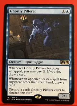Ghostly Pilferer Core Set 2021 MTG Magic The Gathering 052/274 Blue Rare - Image 1
