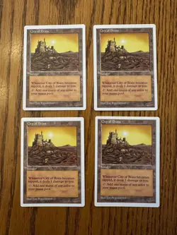 MTG Fifth Edition 5th - 4x City of Brass - NM Unplayed - Image 1