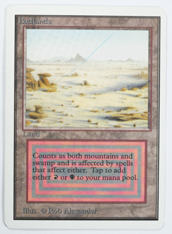 Badlands Magic Card Dual Land Unlimited MTG Reserved List - Image 1