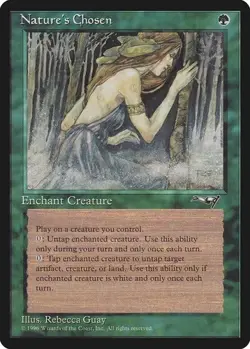 Nature's Chosen Vintage MTG Magic the Gathering U Alliances LP - Image 1