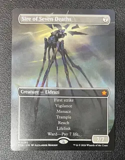 MTG Foundations Sire of Seven Deaths #292 Borderless Near Mint Regular - Image 1