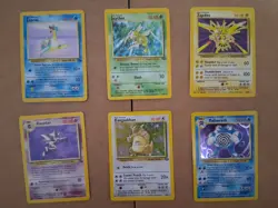 Pokemon TCG Bulk Vintage 6 Cards WOTC Holos HP-MP - Image 1