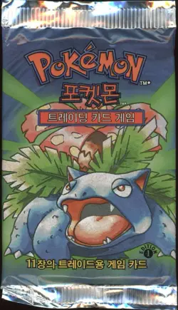 2000 Pokemon KOREAN 1st Edition Base Set Venusaur Booster Pack Factory Sealed - Image 1