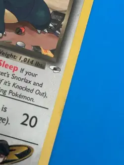 Pokemon 2000 Gym Heroes Snorlax #33/132 Rare Rockets's Snorlax MP - Image 3