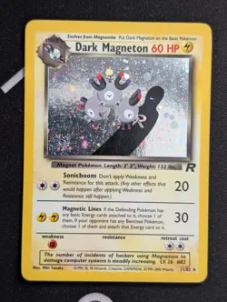 Dark Magneton - 11/82 - Pokemon Team Rocket Unlimited Holo Rare Card WOTC LP - Image 1