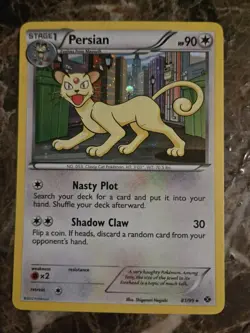 Persian 81/99 Cosmo Holo Blister Pack Exclusive Rare Card Pokemon Mid Era TCG - Image 1