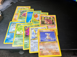 Pokemon 10 Card Lot - 1st Ed. Early sets Unlimited Jungle Fossil Others PL15 - Image 1