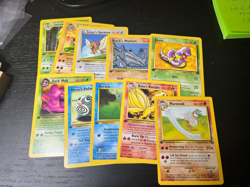 Pokemon 10 Card Lot - 1st Ed. Early sets Unlimited Jungle Fossil Others PL14 - Image 1