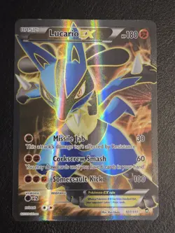Lucario EX Furious Fists Holo Full Art Ultra Rare 107/111 Pokemon TCG LP+ Clean - Image 2