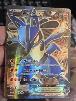 Lucario EX Furious Fists Holo Full Art Ultra Rare 107/111 Pokemon TCG LP+ Clean - Image 4