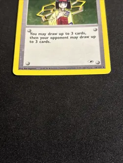 2000 Pokemon Gym Heroes Trainer Erika Unlimited Holo 16/132 LP w/ SWIRL - Image 4