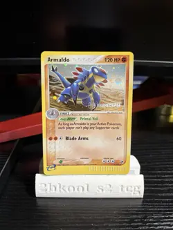 Armaldo 1/100 Ex Holo Prerelease STAMPED pokemon Card - Image 1