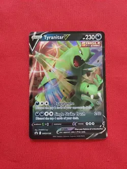 Pokemon: Tyranitar V #SWSH109 Black Star Promo Ultra Rare Holo 2021 - LP - E13 - Image 1