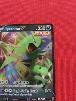 Pokemon: Tyranitar V #SWSH109 Black Star Promo Ultra Rare Holo 2021 - LP - E13 - Image 5