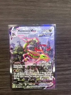 Pokemon TCG Rayquaza VMAX Envolving Skies 218/203 Alternate Art Secret - Image 1