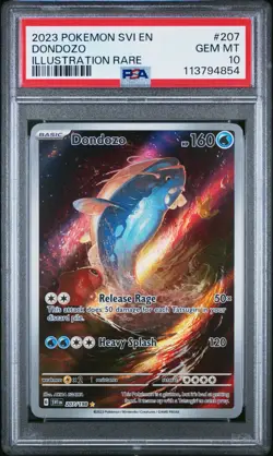 Pokemon Scarlet & Violet Base Dondozo Illustration Rare IR 207/198 PSA 10 - Image 1