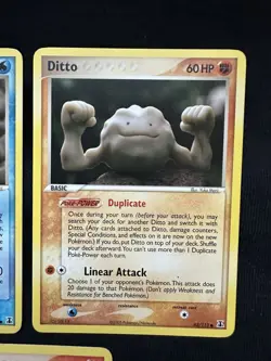 Lot Of 3 Ditto Delta Species Pokemon Cards Geodude Charmander Squirtle - Image 2