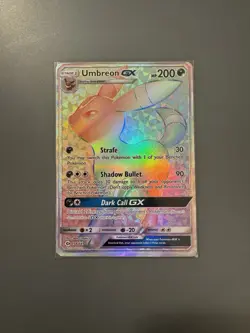 Umbreon GX 154/149 Sun Moon Base Set 2017 Secret Rainbow Rare Pokemon - Image 1