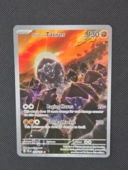 Pokemon TCG Paldean Tauros Scarlet & Violet Paldea Evolved Holo Card 218/193 - Image 1